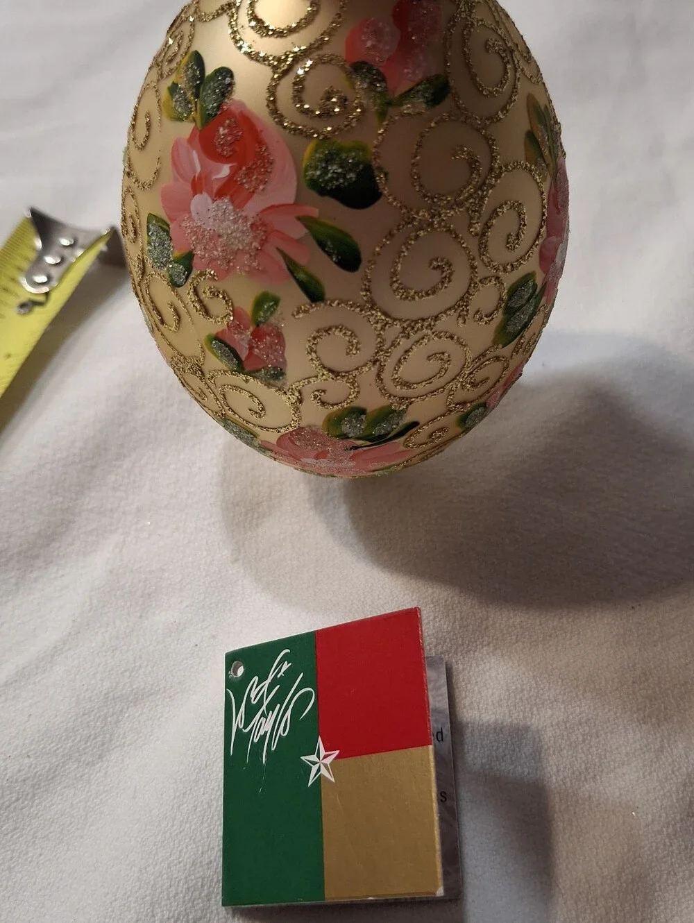 Vintage Christmas Glass Romanian Ornament